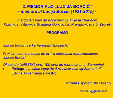 2. Memorialo "Lucija Bor�i�"